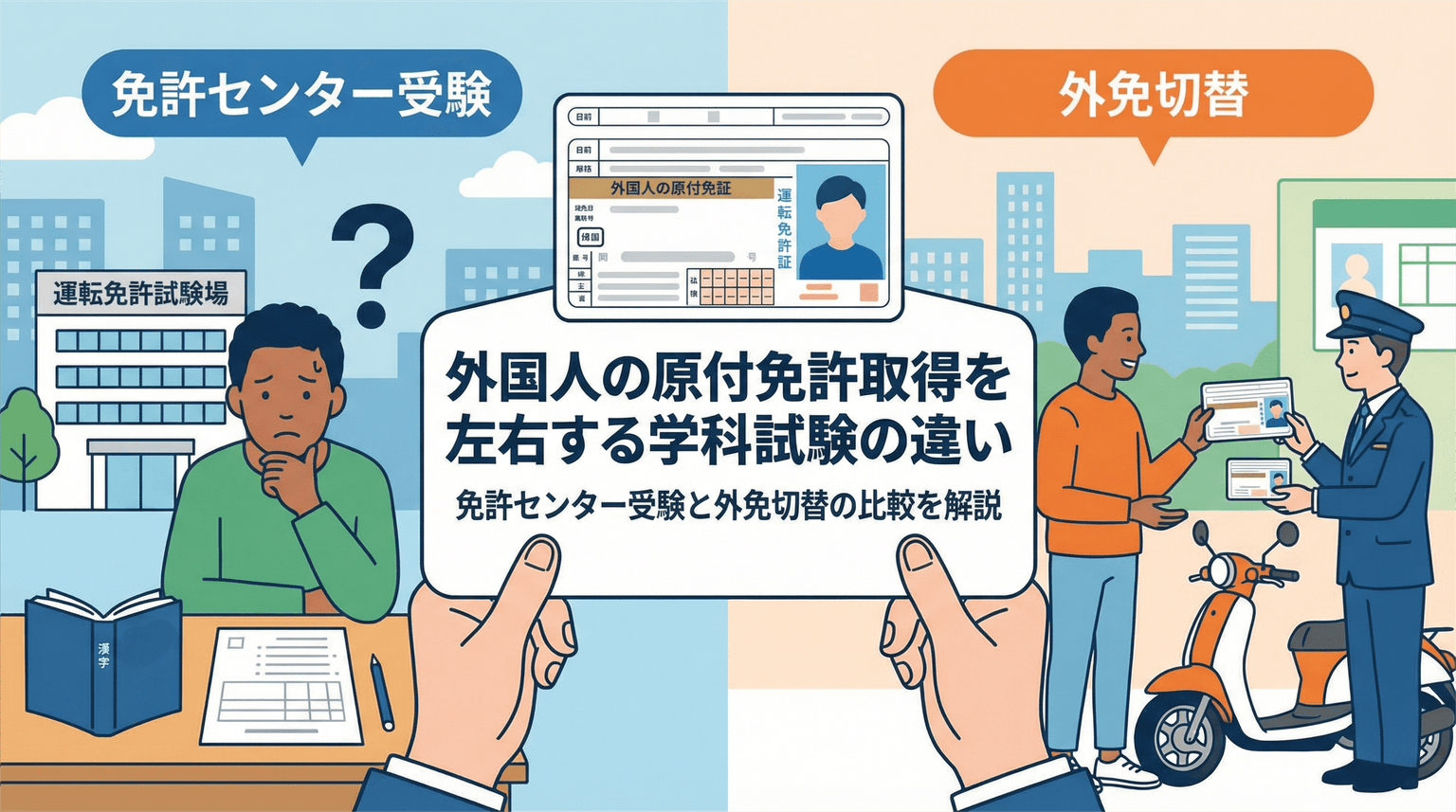 How Differences in the Written Exam Affect Foreigners Getting a Moped License — A Comparison of Taking the Test at the Licensing Center vs. Converting a Foreign License